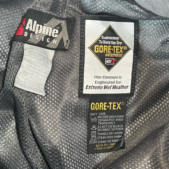 Alpine Design GORE-TEX Mens Medium Black Snow Ski Snowboard Pants Trousers 32W32 - Picture 6 of 7